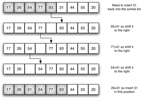 Algoritmos de Ordenação Insertion Sort 